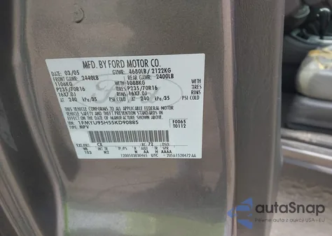 2005 Ford Escape Hybrid из США, поврежденный, VIN 1FMYU95H55KD90885